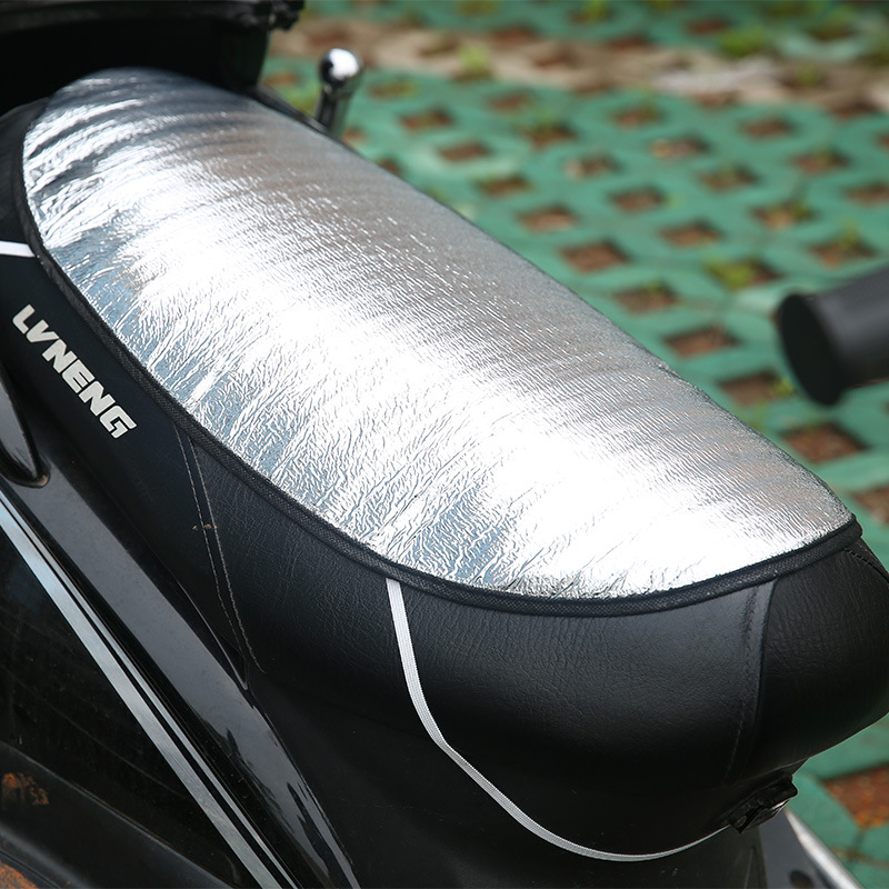 5个 摩托车座套防晒隔热垫坐垫电瓶车座垫防水反光铝箔膜隔热垫