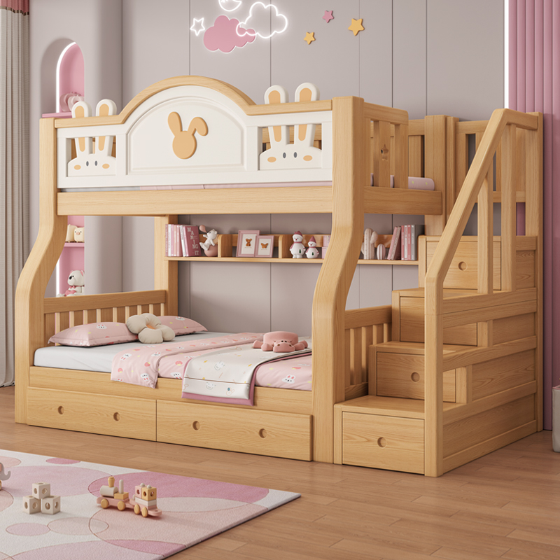 上下铺双层床组合双人床子母床儿童床实木高低床小户型两层上下床