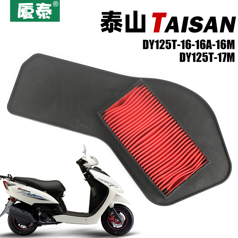 大阳踏板摩托车TAISAN泰山DY125T-16A-16M-17M空气过滤芯空滤配件