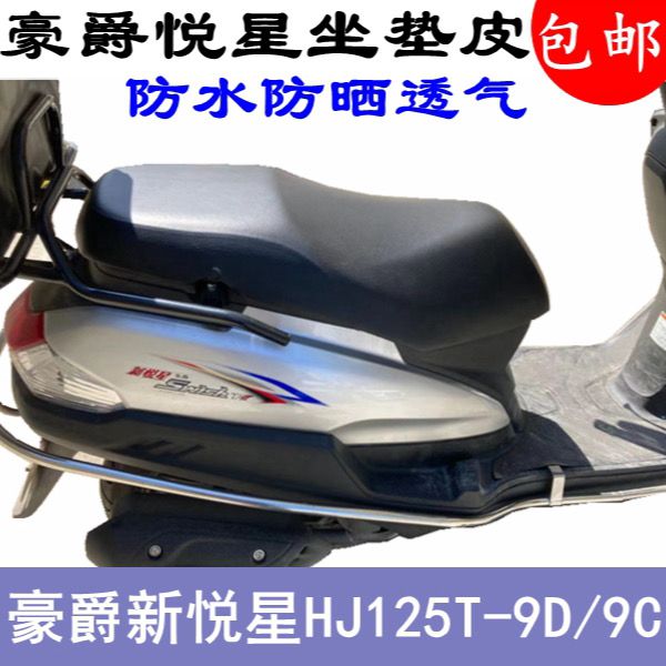 踏板摩托车豪爵悦星HJ125T-9D坐垫套新品加厚3D网状防晒座套包邮