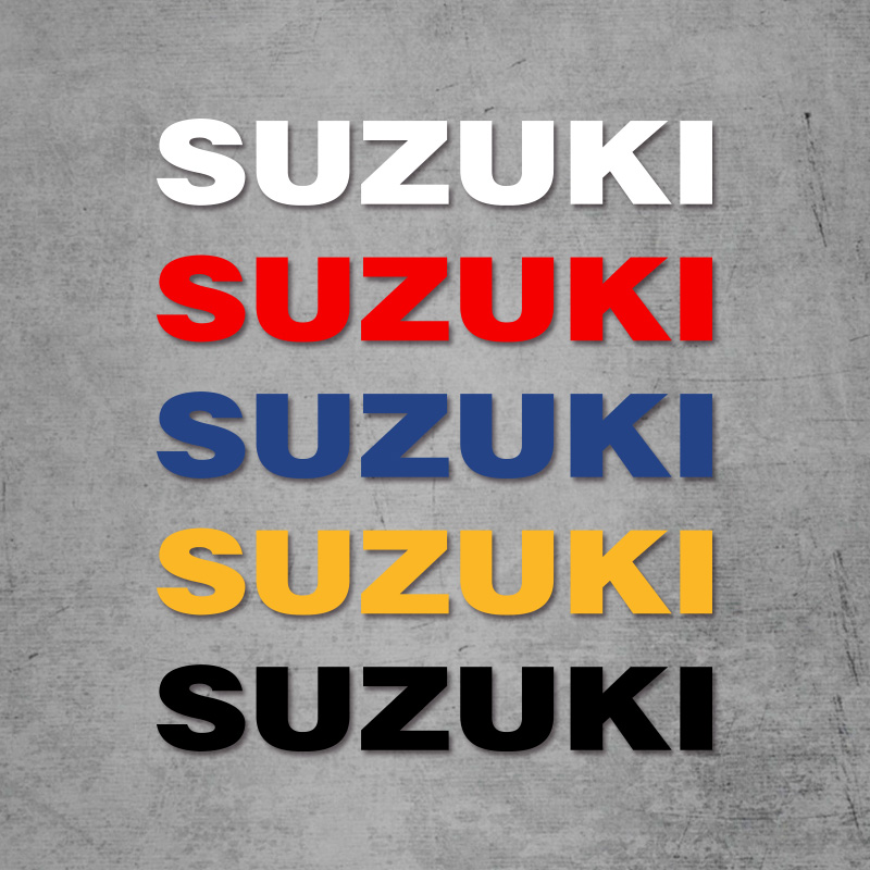 SUZUKI铃木车标LOGO个性改装摩托车头盔防水反光贴纸划痕遮挡