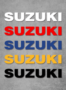 SUZUKI铃木车标LOGO个性改装摩托车头盔防水反光贴纸划痕遮挡