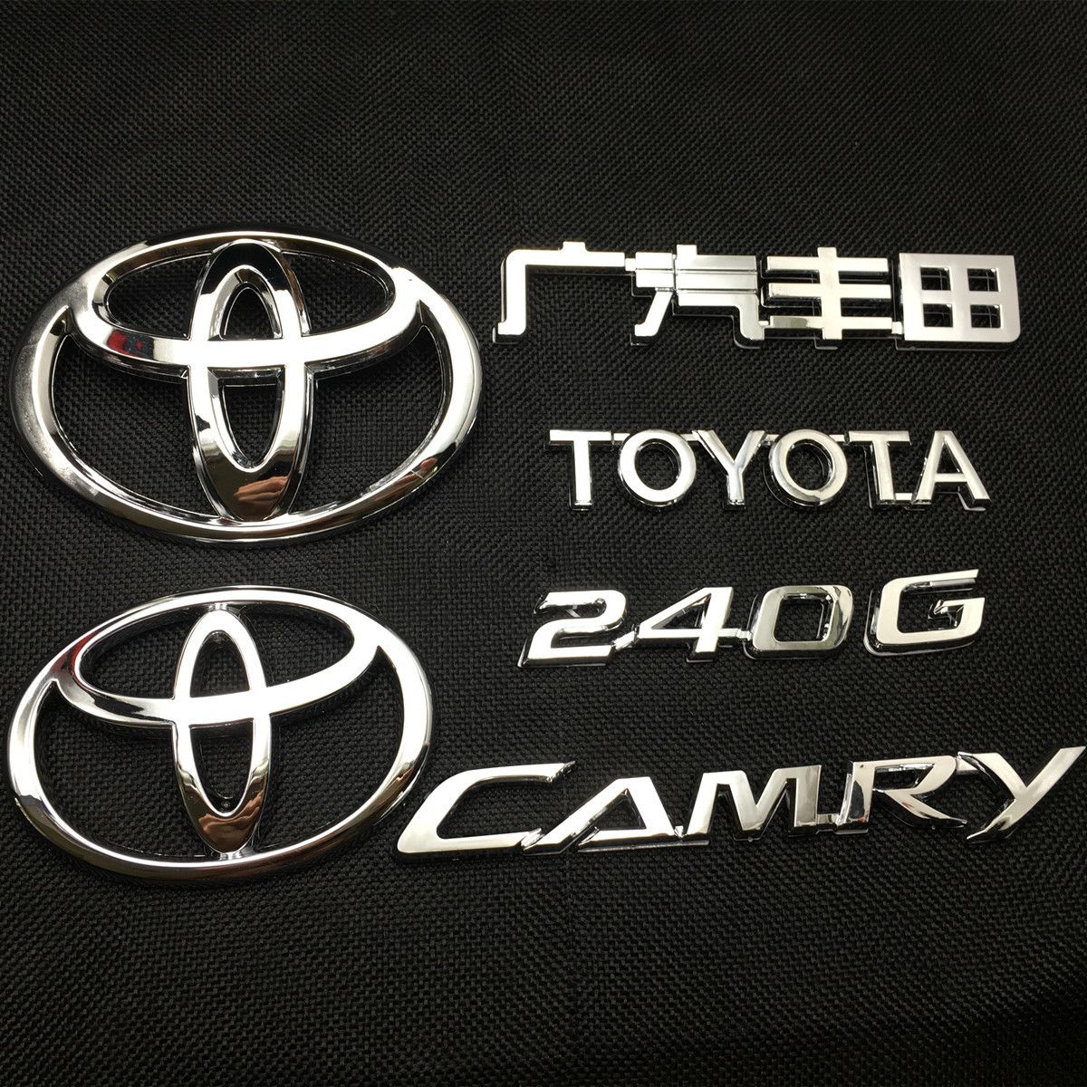 适用广汽丰田凯美瑞前中网车标240G后尾备箱字母标志 CAMRY英文标