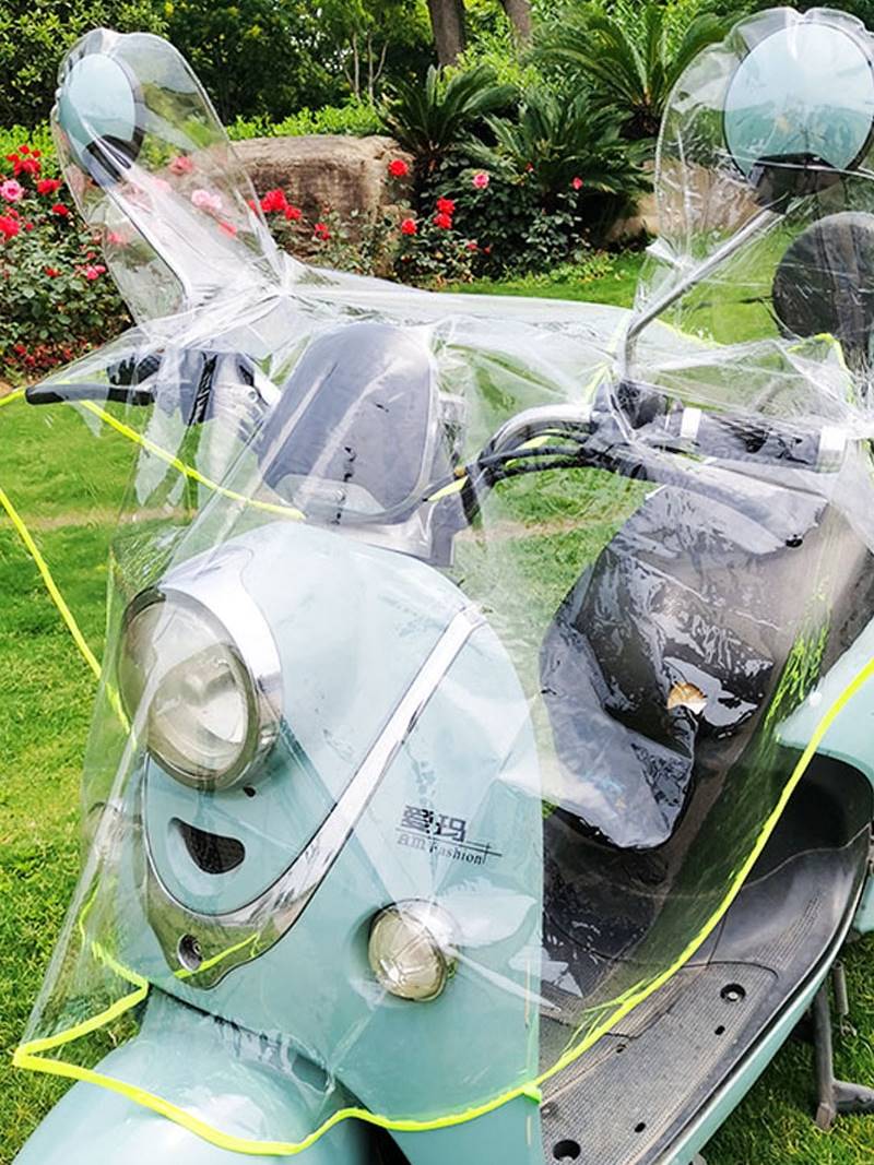 新款电动车摩托车车头中控防雨罩挡风电瓶车加宽防水罩通用神器骑