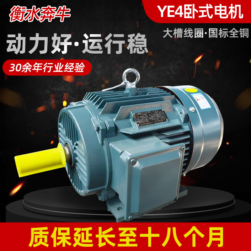 厂家可定制YE4卧式4极三相异步电动机380v矿用电机