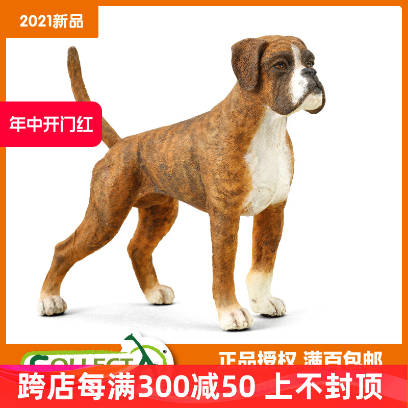 CollectA 88936拳师犬 世界名犬德国大型犬宠物狗仿真模型玩具