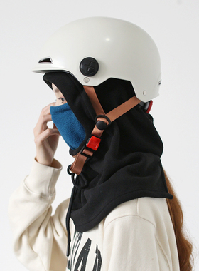 保暖防风面罩帽子一体防寒护颈男女遮脸滑雪骑行摩托车头盔内胆潮