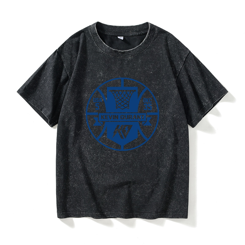 杜兰特kd标志球衣勇士队35号宽松运动学生篮球迷T恤短袖衣服女男