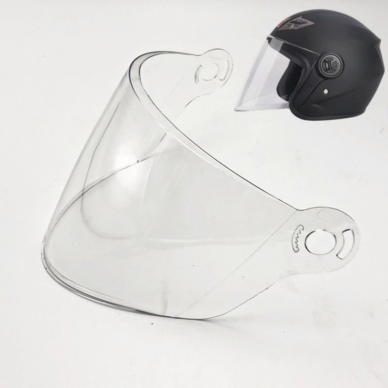 i电动摩托车头盔镜片大全冬季高清防雾半盔前挡风玻璃通用面202o2