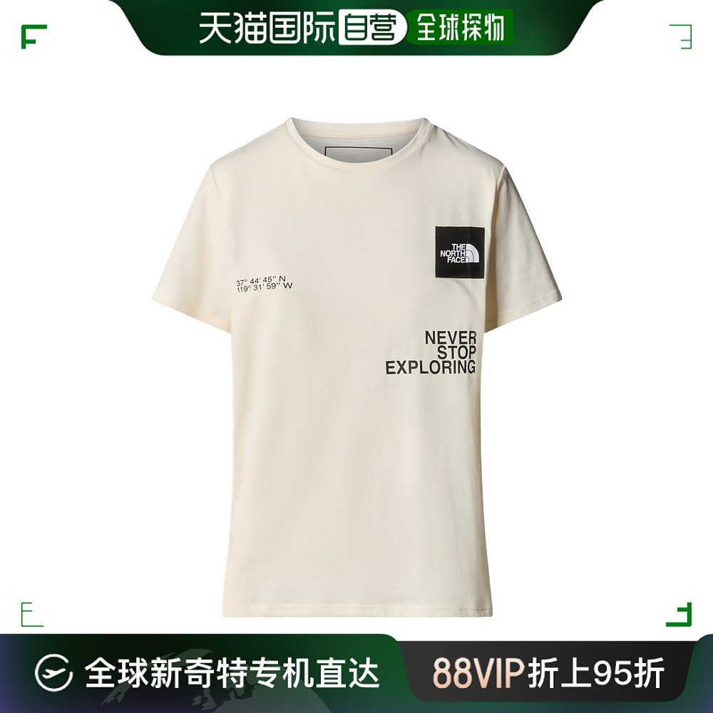 香港直邮The North Face W Foundation 坐标图案 T 恤 NF0A882W