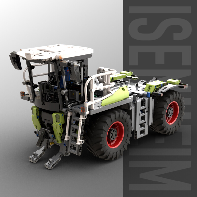 MOC47448国产积木男童礼物科技农用车拖拉机拼插组装颗粒玩具模型