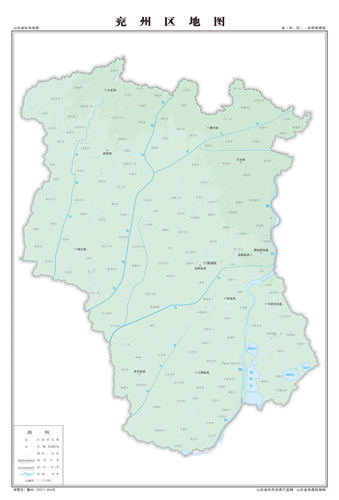 兖州区地图地形地势水系河流行政区划湖泊交通旅游铁路山峰卫星村