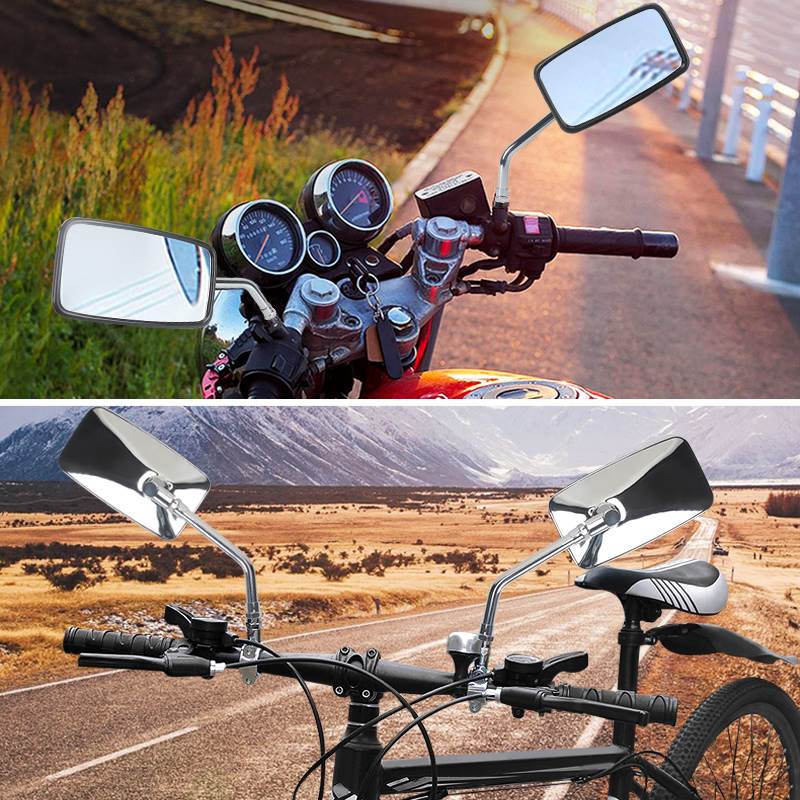 电动摩托车后视镜铝合金高清360度多角度调节三轮车电动车反光镜