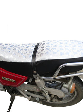 夏冬季通用男士太子125摩托车专用座套 防晒隔热防水全皮革坐垫套