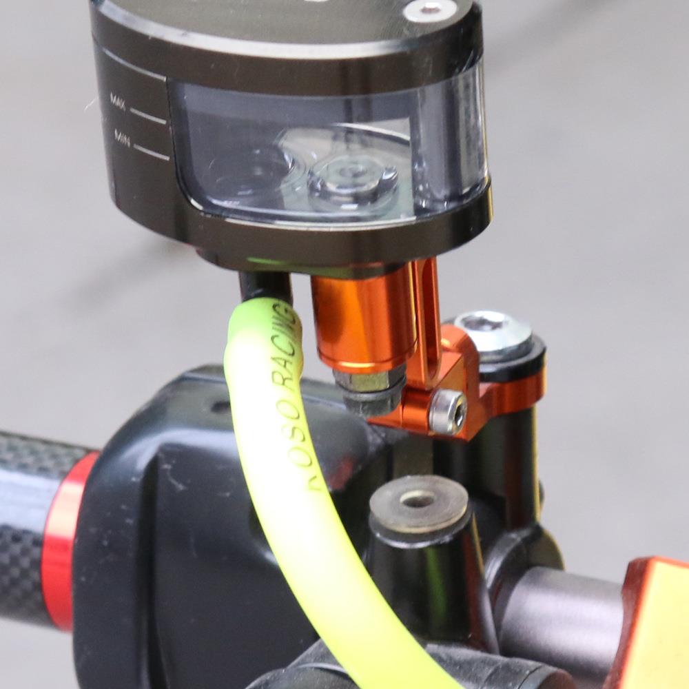 摩托车配件改装刹车牛角油杯支架 铝合金CNC多角度上泵油壶支架