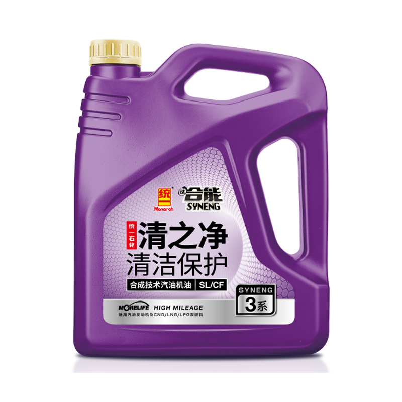 统一 钛合能3系合成机油润滑油 清之净清洁保护 SL/CF 5W-30 4L