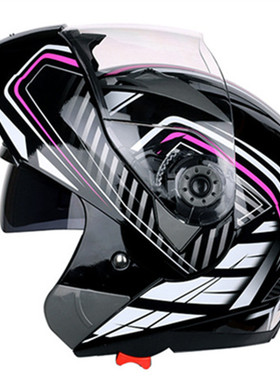 四季通用多功能摩托车头盔JK105摩托车头盔双镜片揭面盔原厂