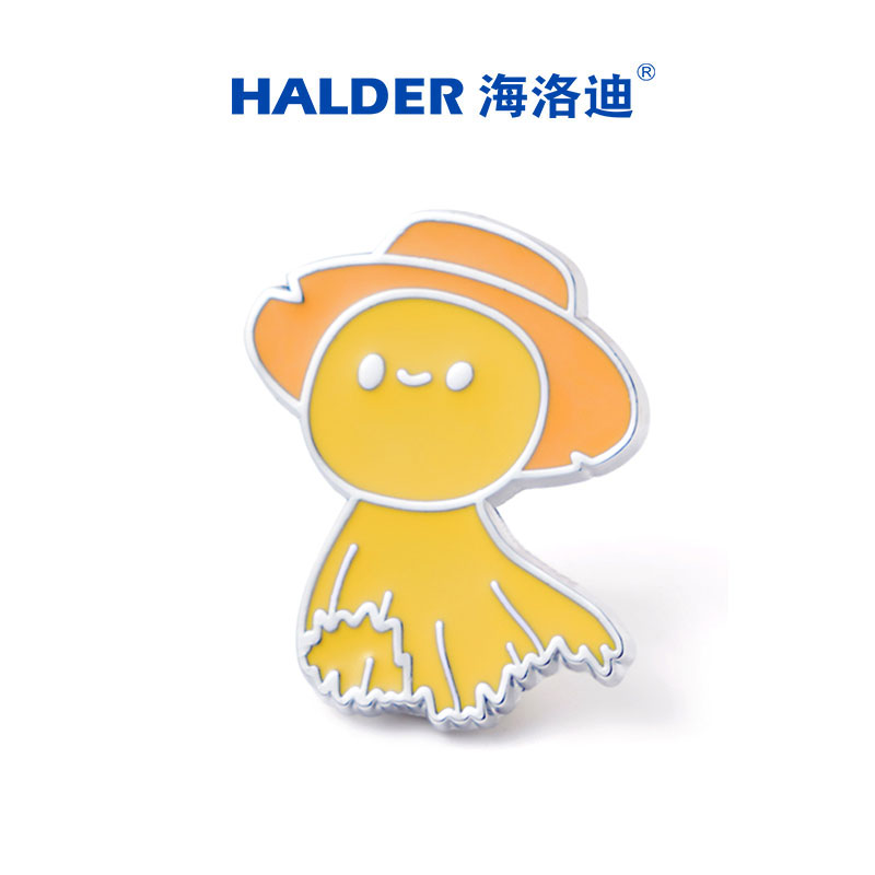 HALDER 晴天娃娃天气季节卡通金属胸针可爱日系男女装饰徽章 4款