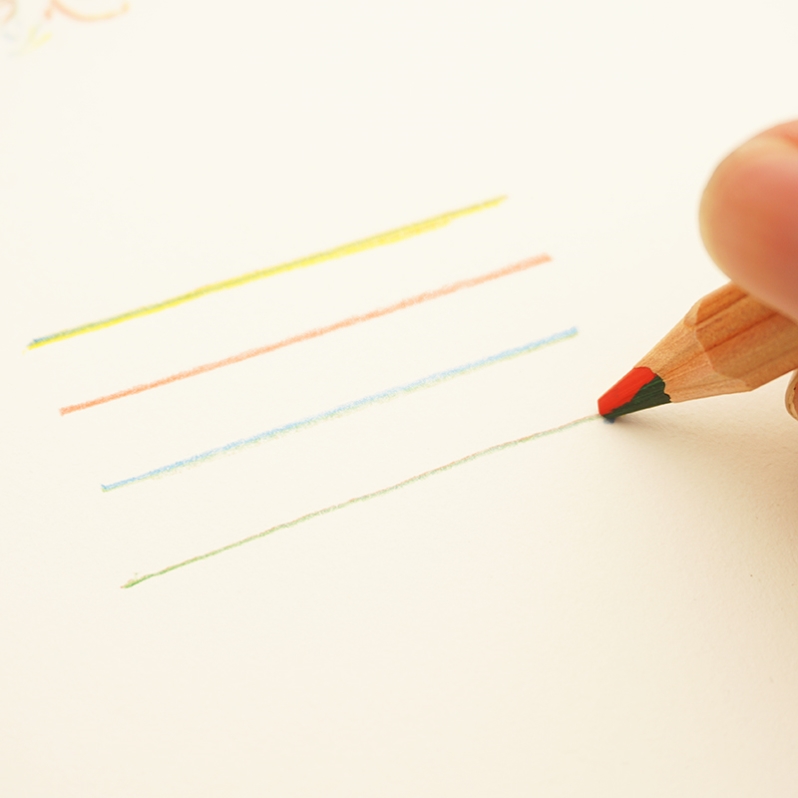彩色铅笔多色彩铅彩虹笔渐变色七彩混色儿童画画笔多色笔六一礼物