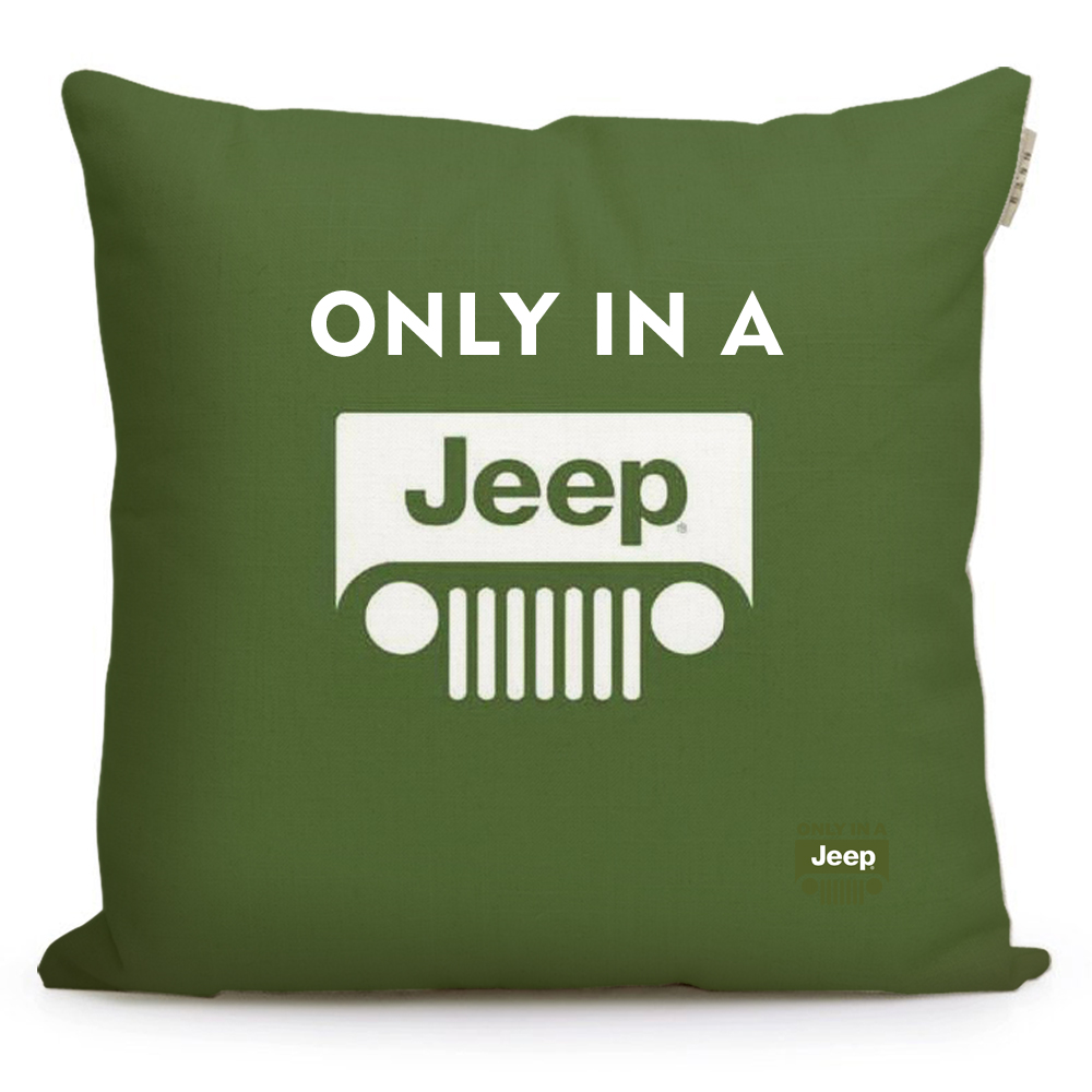 吉普JEEP汽车4S店定制礼品赠品车标标志纪念品车友会周边靠垫抱枕