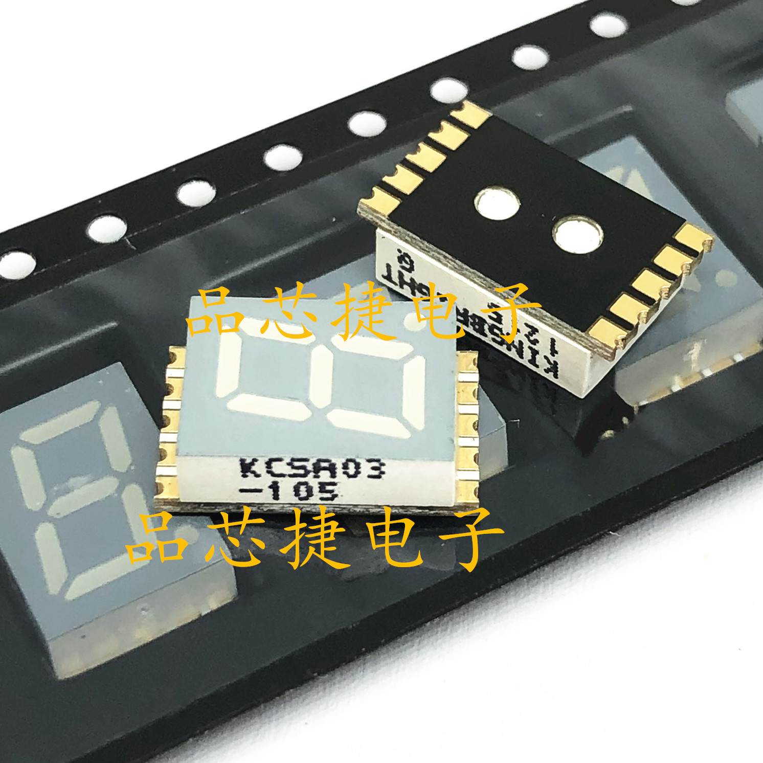 KCSA03-105 7段位 LED显示 共阳极 红色 1位 贴片数码管 全新原装