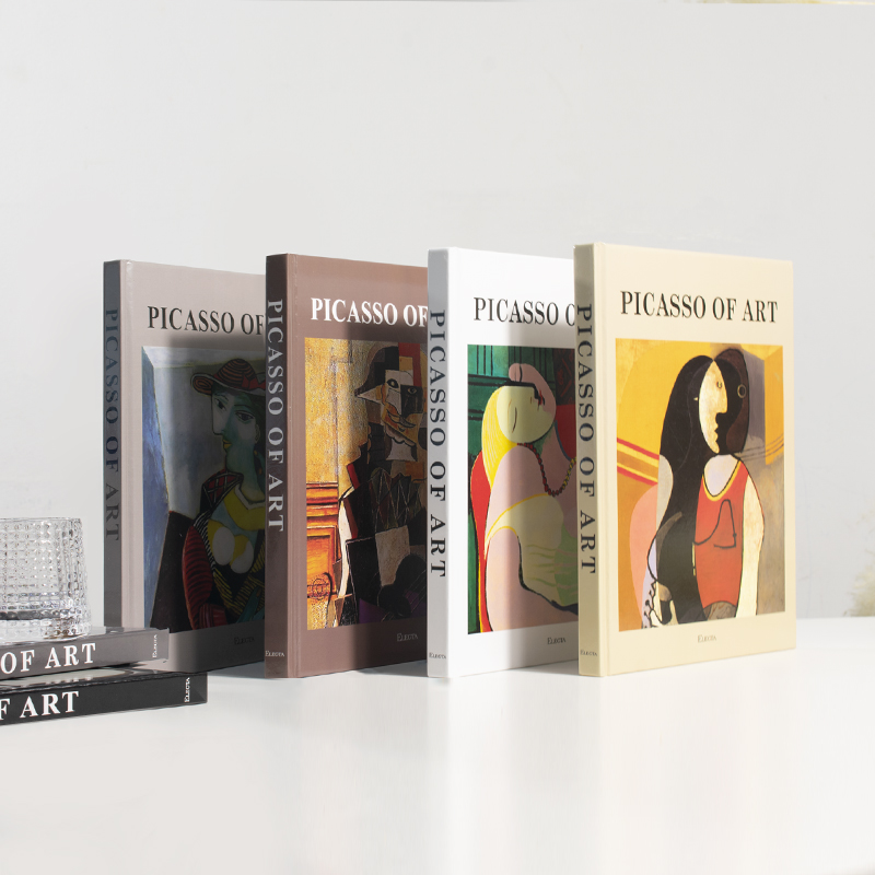 熙思毕加索艺术画册装饰品PICASSO书房抽象装饰画桌面摆件道具书