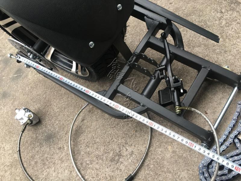 新品改装电动摩托踏板车倒三轮沙滩车G配件后桥后平叉14寸铝轮毂