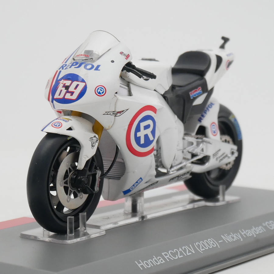 ixo 1:18 Moto GP 2008 Honda RC212V本田摩托车赛车模型69#