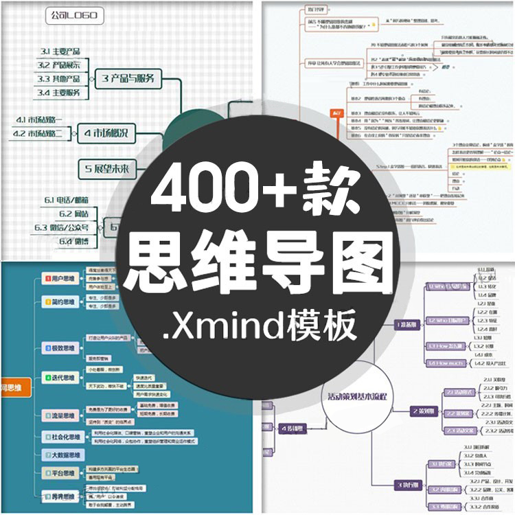 xmind思维导图模板 学习方法互联网运营活动策划工作计划基本流程