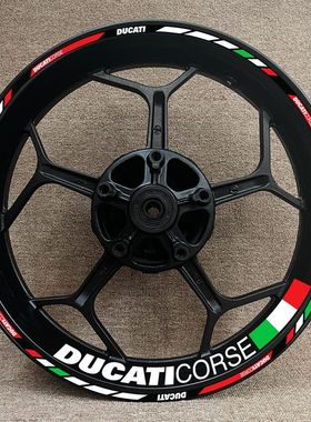 车轮贴Ducati 杜卡迪大魔鬼1198/1199/1299 防水反光轮毂贴纸改装