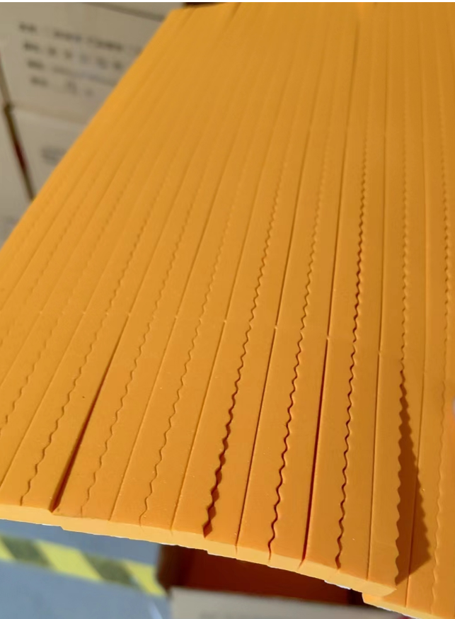 50度桔色高弹刀版弹垫刀模刀板高弹自粘海绵胶条压痕机海绵印刷垫