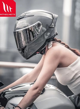 西班牙MT头盔雷神4摩托车双镜片全盔大码四季冬季机车男女安全帽
