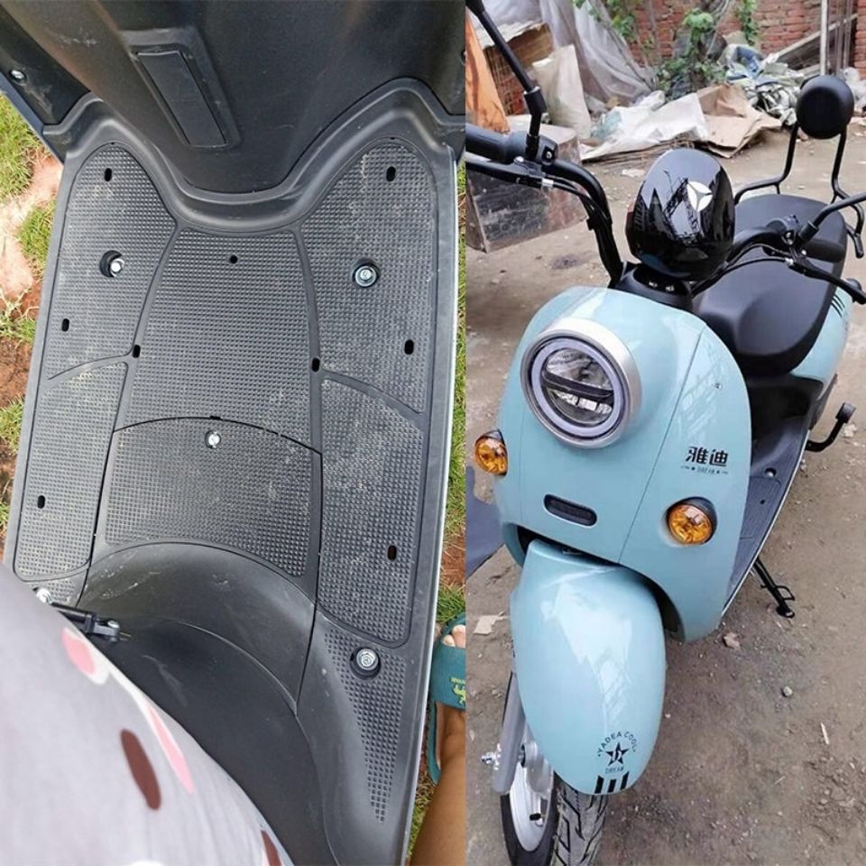 雅迪电动车脚垫 适用雅迪小龟迷彩2020 迷彩二代三代电动车脚踏垫
