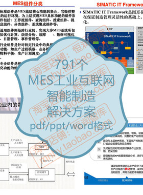MES工业互联网智能制造解决方案项目实施文档汽车系统案例西门子