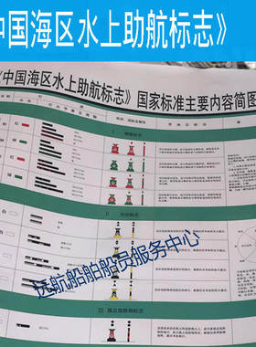 船用中国海区水上助航标志国家标准主要内容简图船舶张贴驾驶台
