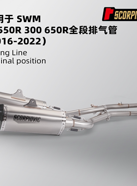 摩托车排气管改装SWM RS550R/300/650R排气管全段双出 2016-2022