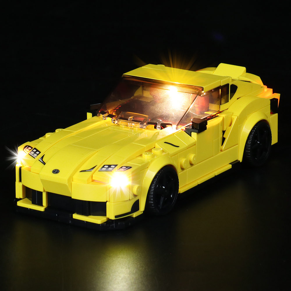 LYB适用乐高76901丰田GRSupra灯饰套装积木赛车系列模型灯具发光