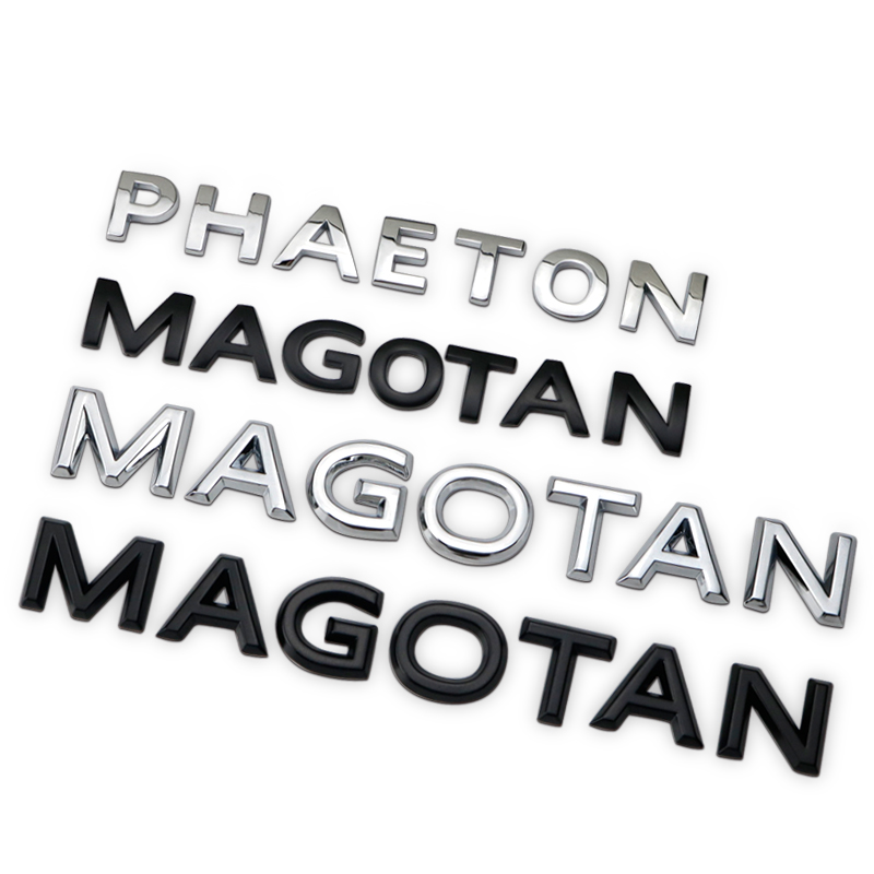 适用辉腾车标 迈腾MAGOTAN PHAETON字母标车身贴 后备箱尾标车贴