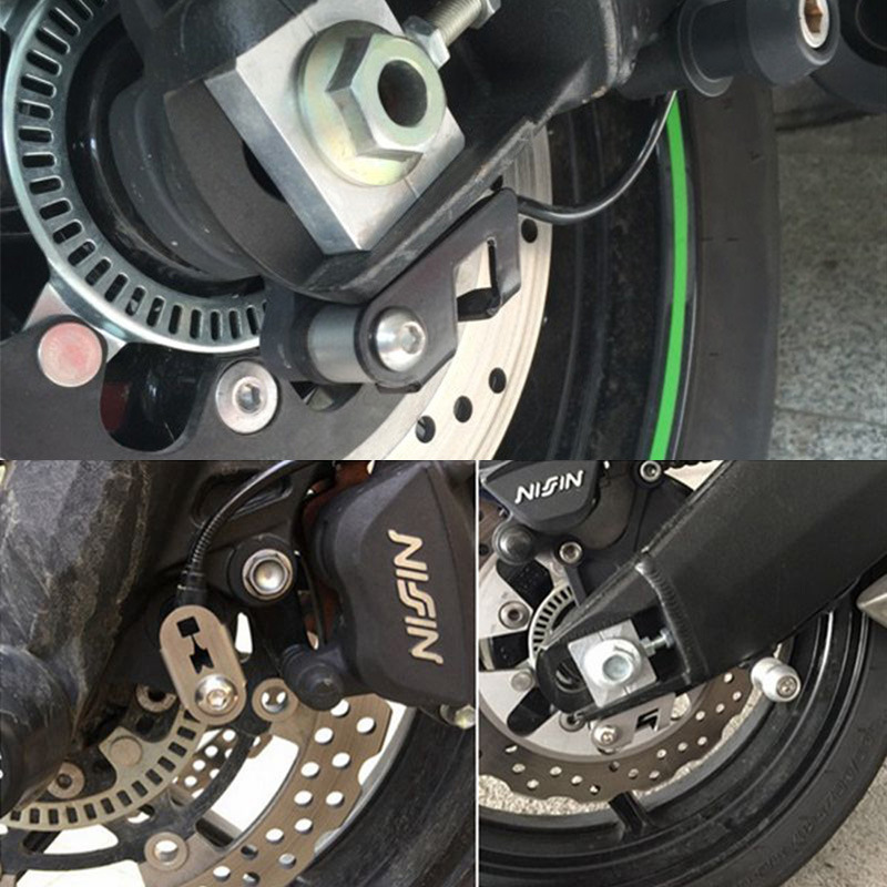 改装摩托车 前后轮 ABS传感器 保护罩适用川崎 Versys 650 异兽