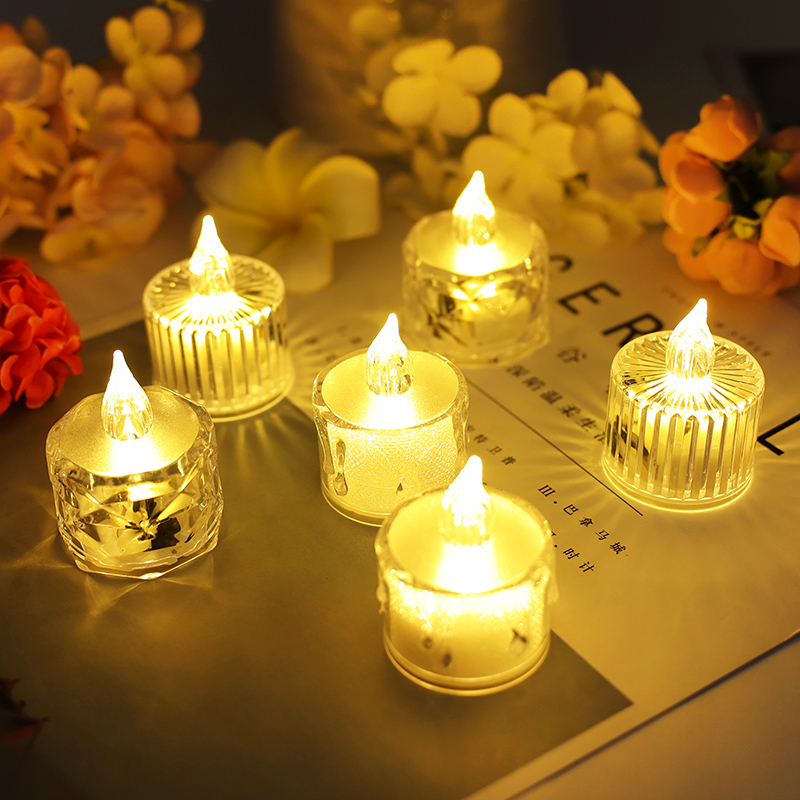 LED电子蜡烛灯浪漫生日求婚创意装饰布置场景烛光小夜气氛围灯