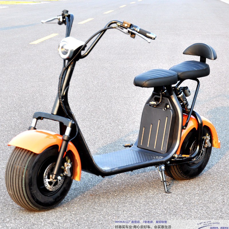 X7哈雷电瓶车成人电动踏板车双人大轮胎电动摩托车滑板车哈雷车