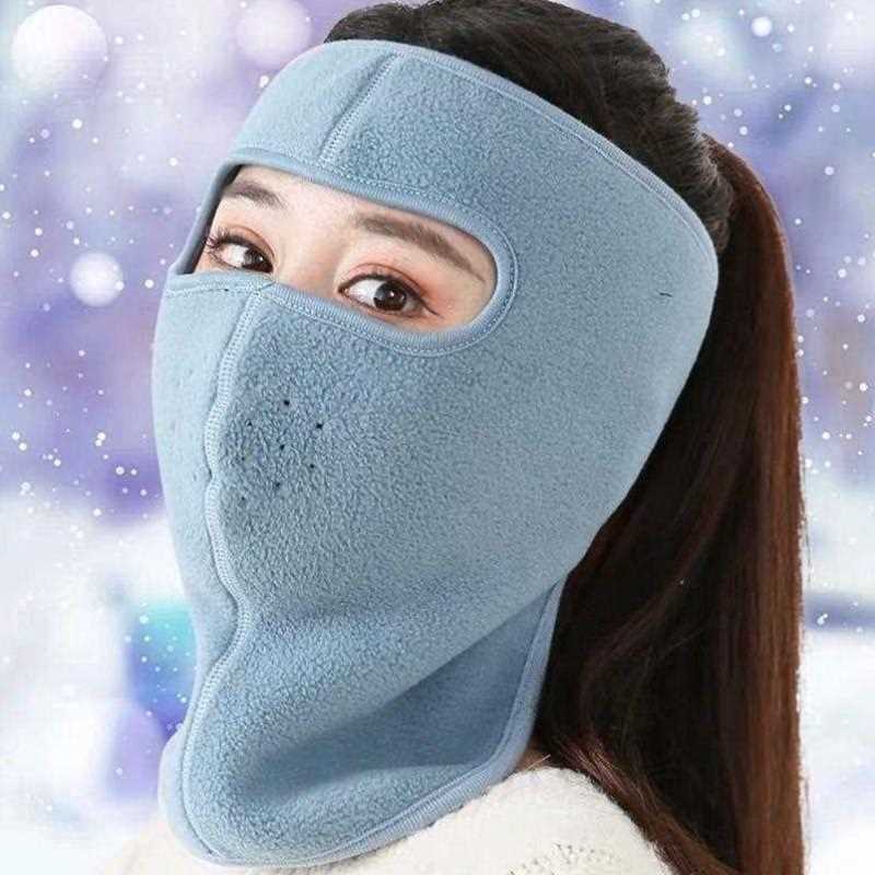 睿富2个裝冬季防寒面罩男女防风口罩加厚保暖护耳罩全脸口罩护颈