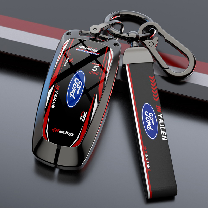 福特福克斯钥匙套新蒙迪欧2024款锐界配件锐际改装探险者车标壳扣