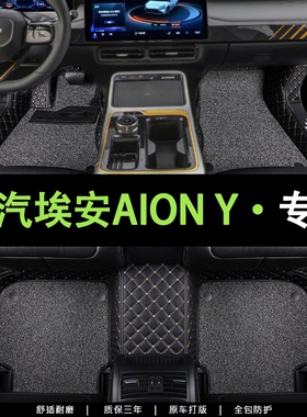 适用于广汽埃安yplus脚垫汽车专用aiony丝圈plus23款22车21新能源