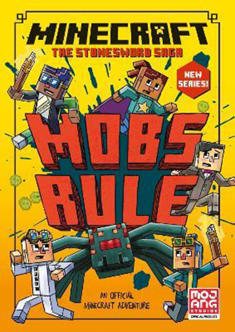 我的世界 石剑传奇第二卷 官方小说 儿童读物 英文原版 Minecraft: Mobs Rule!: Book 2
