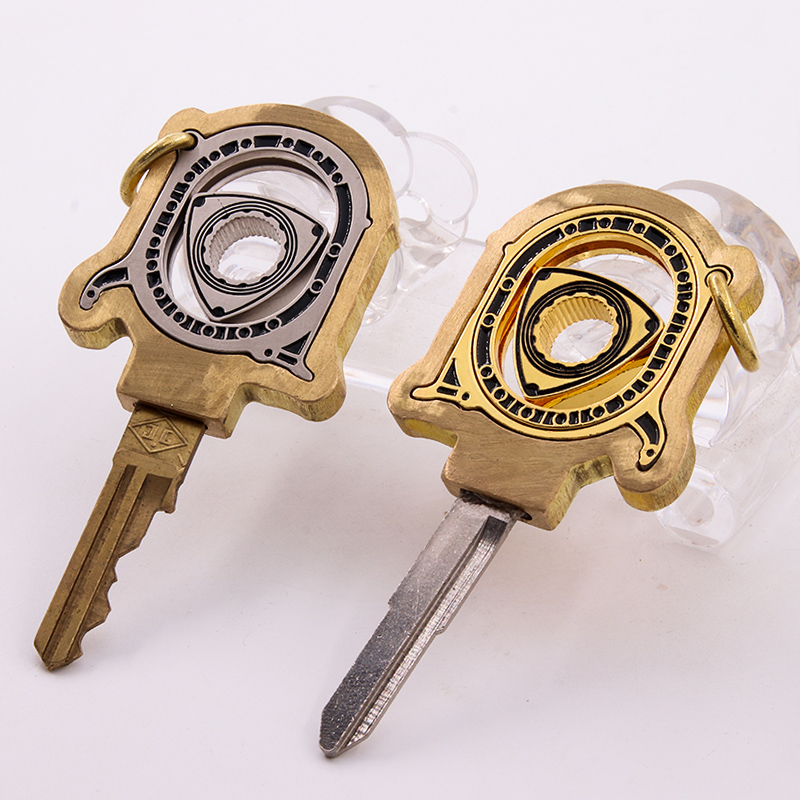 改装摩托车钥匙黄铜外壳替换胚头GTR汽车电动车机械锁匙柄通用男
