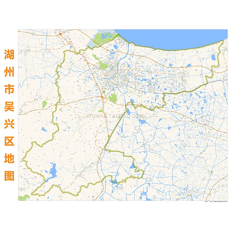 湖州地图 吴兴区