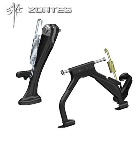 升仕ZT150T-M ZT150T-D踏板摩托车侧支架偏腿主支架双撑大脚撑