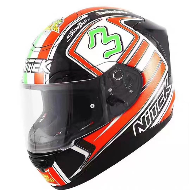 美国NITEK 摩托车头盔 碳纤维全盔轻量级舒适 四季男女 机车头盔
