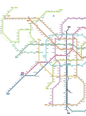 2022四川成都地铁线路图交通出行图挂图规划图地铁换乘图墙贴海报